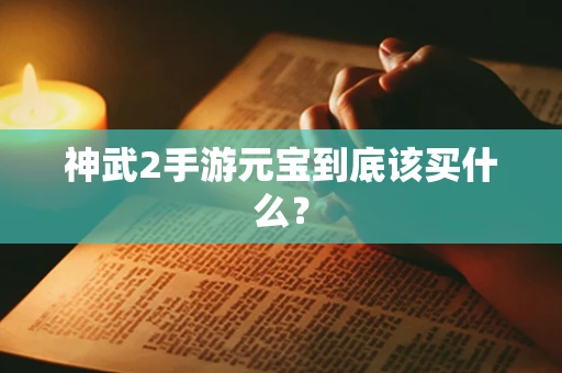 神武2手游元宝到底该买什么？