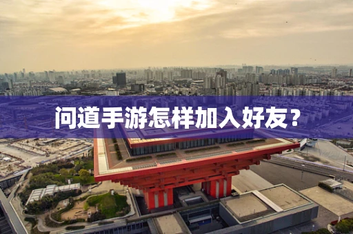 问道手游怎样加入好友？