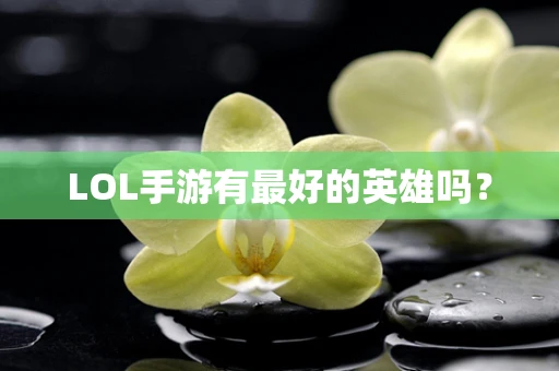 LOL手游有最好的英雄吗？