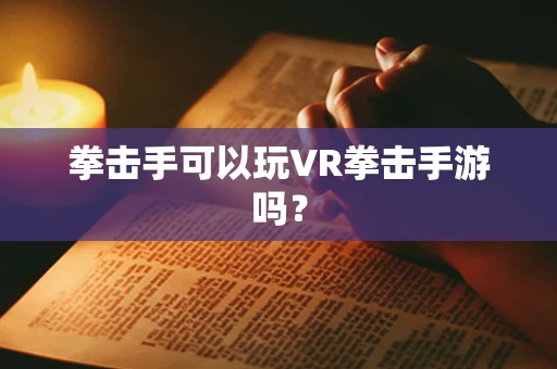 拳击手可以玩VR拳击手游吗？