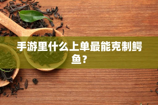 手游里什么上单最能克制鳄鱼？