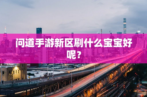 问道手游新区刷什么宝宝好呢？