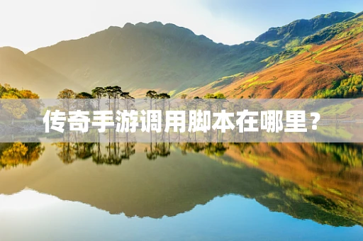 传奇手游调用脚本在哪里？