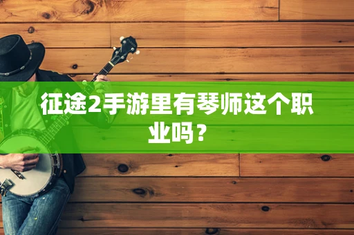 征途2手游里有琴师这个职业吗？