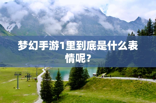 梦幻手游1里到底是什么表情呢？