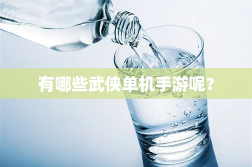 有哪些武侠单机手游呢？