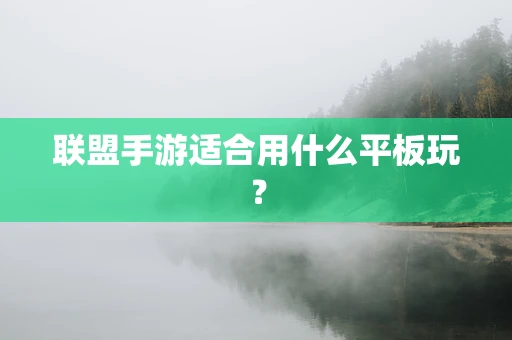 联盟手游适合用什么平板玩？