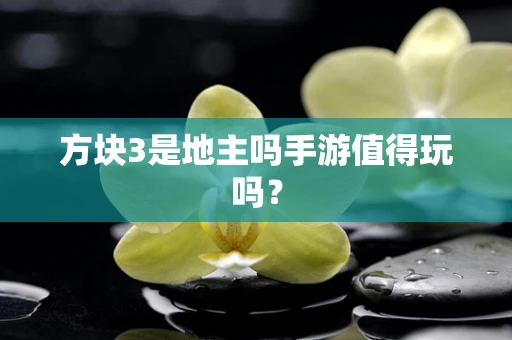 方块3是地主吗手游值得玩吗？