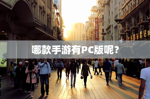 哪款手游有PC版呢？