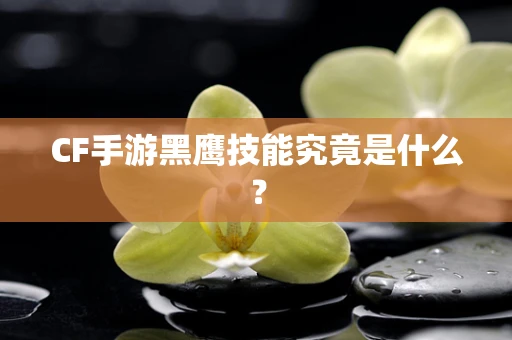 CF手游黑鹰技能究竟是什么？
