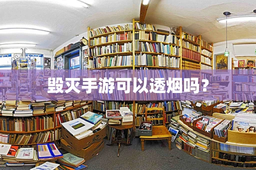 毁灭手游可以透烟吗？