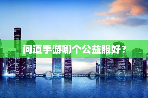 问道手游哪个公益服好？