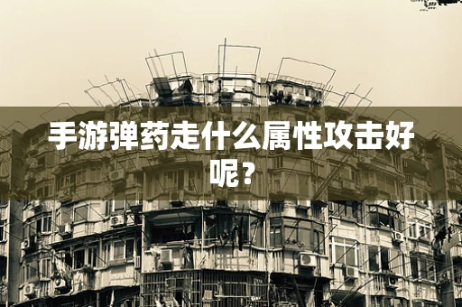 手游弹药走什么属性攻击好呢？