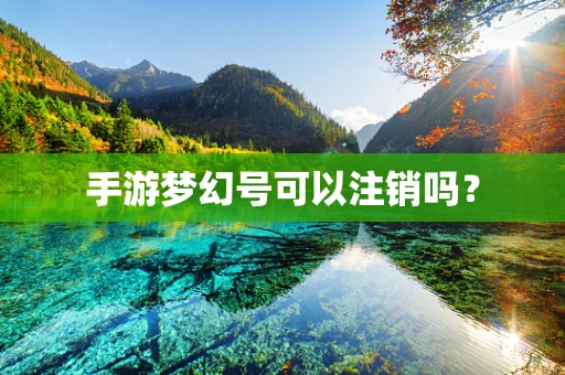 手游梦幻号可以注销吗？