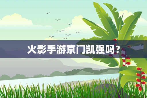 火影手游京门凯强吗？