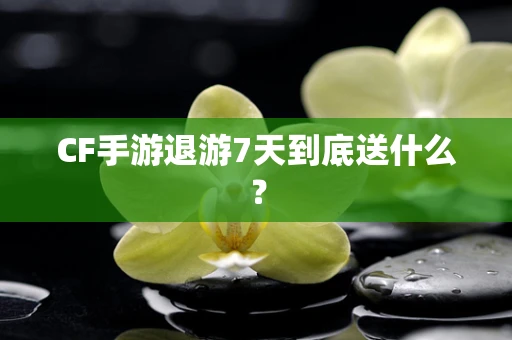 CF手游退游7天到底送什么？