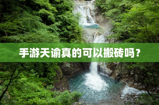手游天谕真的可以搬砖吗？