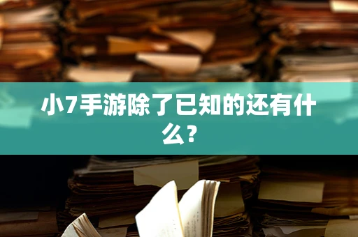小7手游除了已知的还有什么？