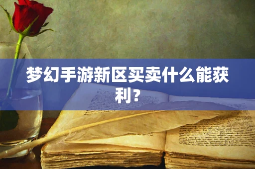 梦幻手游新区买卖什么能获利？