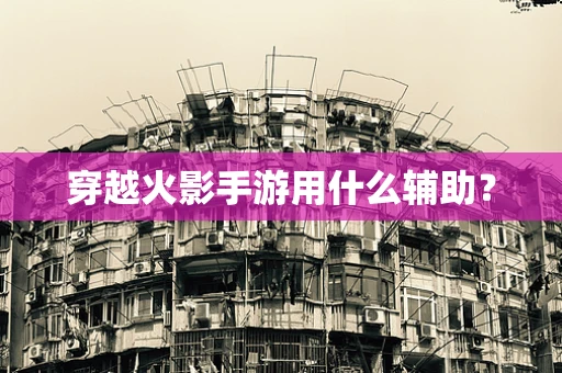 穿越火影手游用什么辅助？