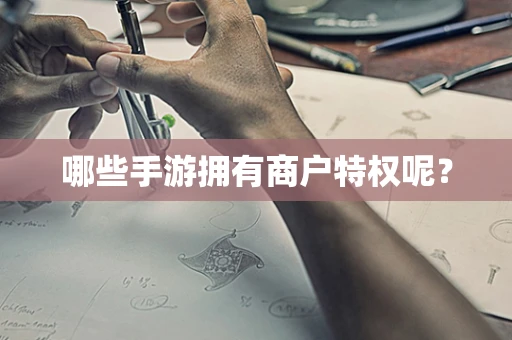 哪些手游拥有商户特权呢？