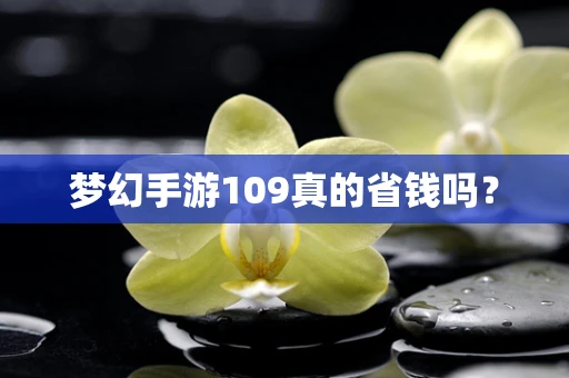 梦幻手游109真的省钱吗？