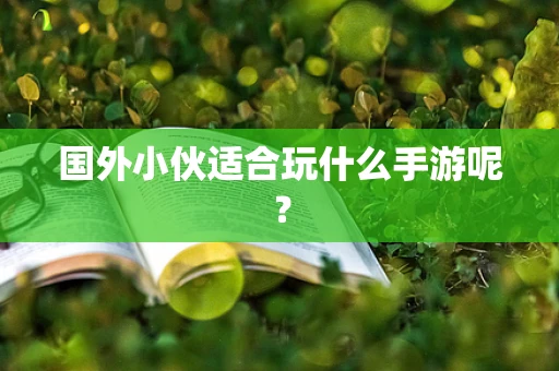 国外小伙适合玩什么手游呢？