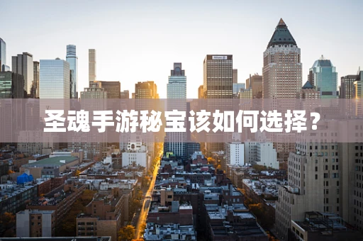 圣魂手游秘宝该如何选择？