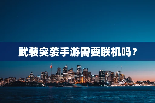 武装突袭手游需要联机吗？